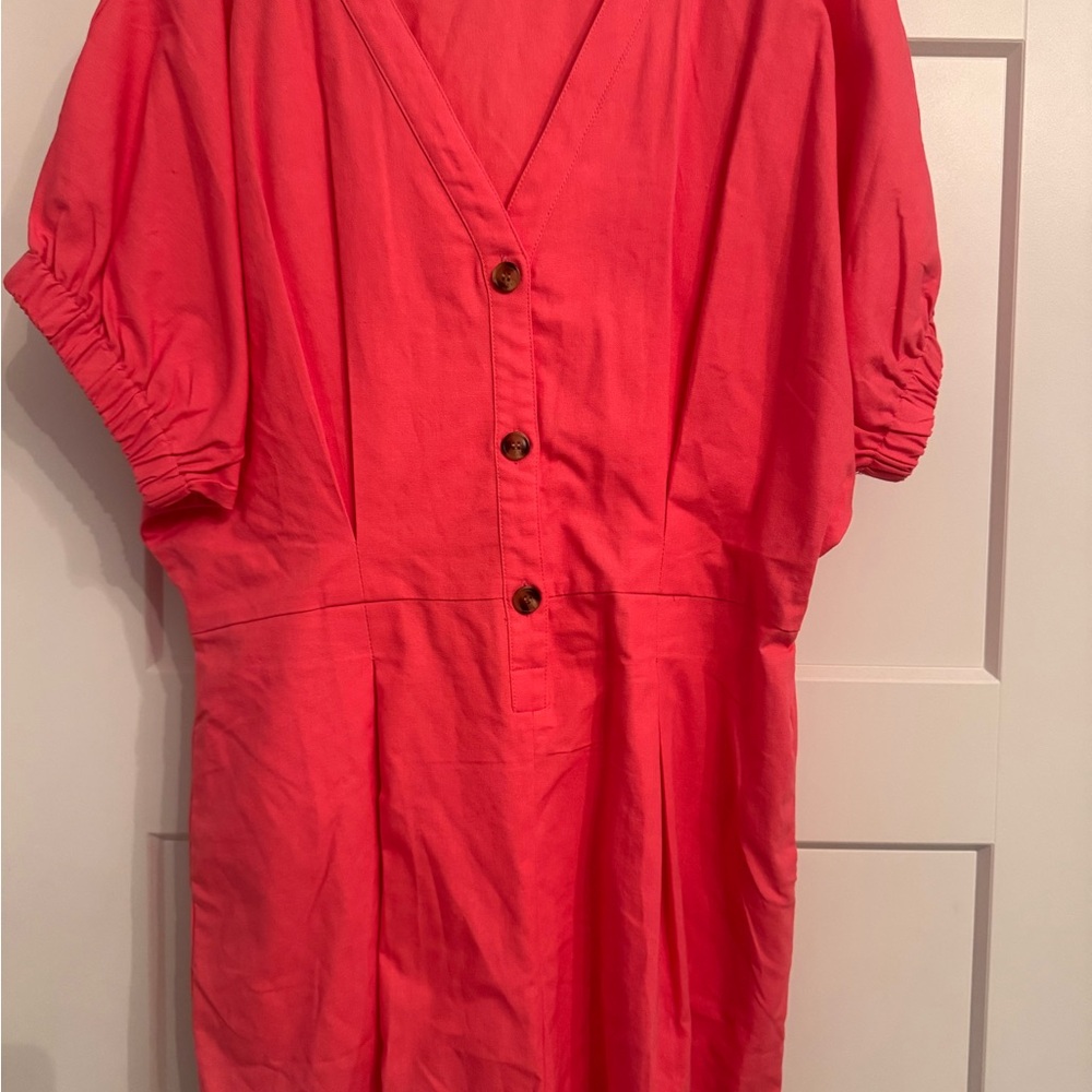 Curvy Sense Coral Dress